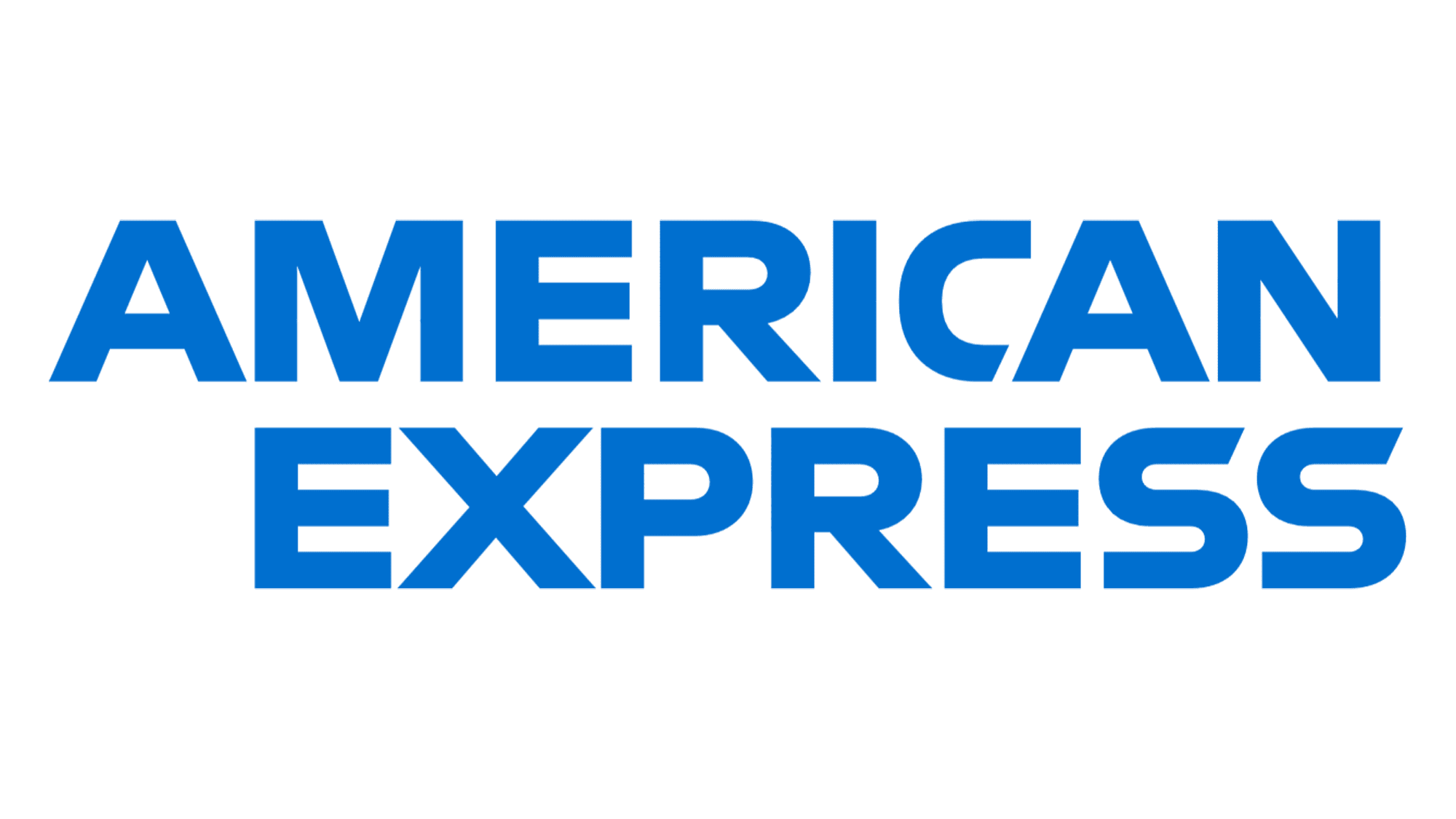 A blue and black logo for american express.