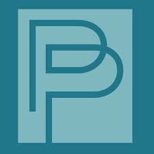 A blue square with the letter p in it.
