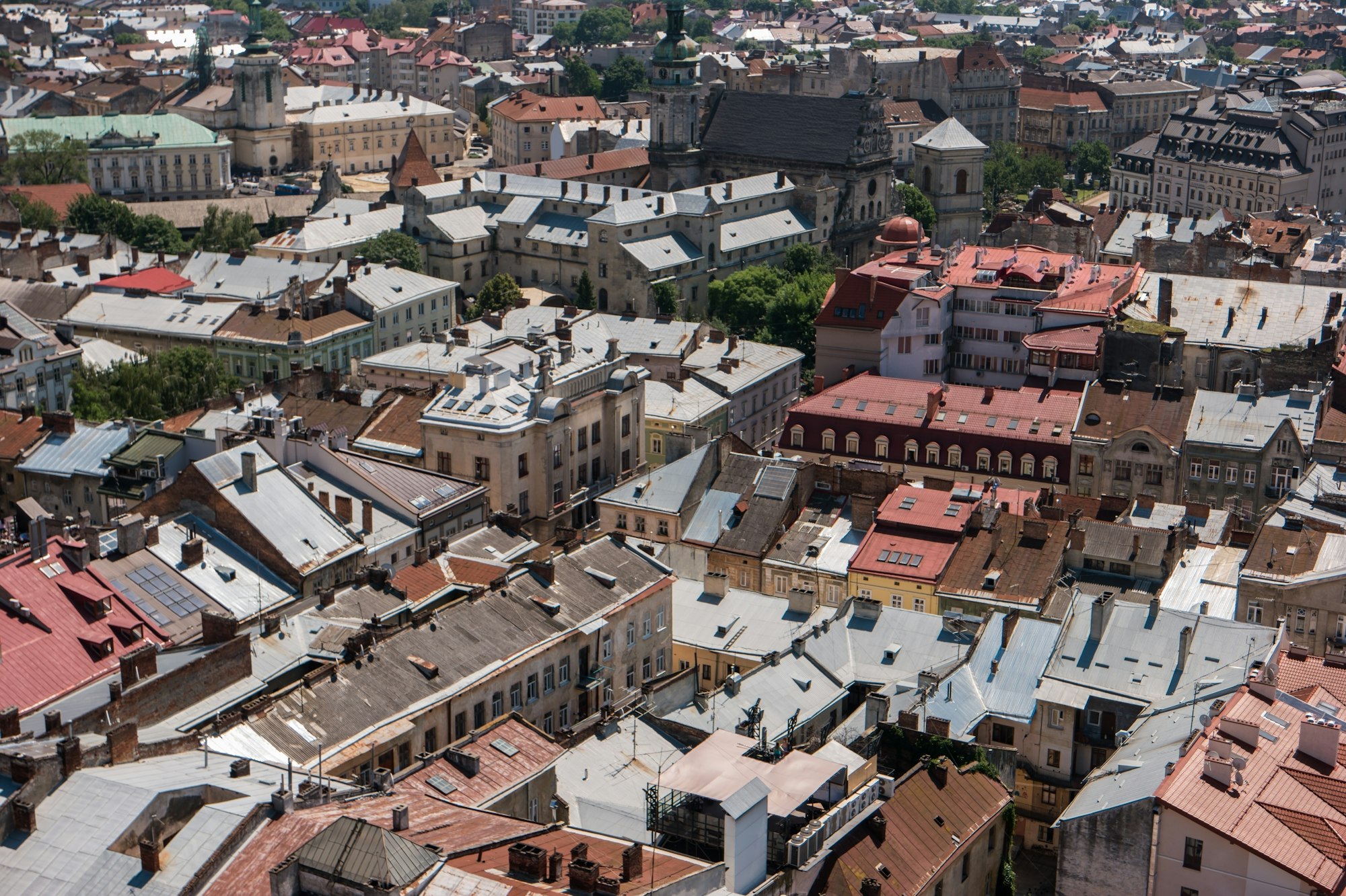 Buildings of town.